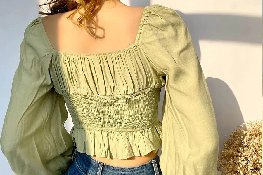 Urban Style Cropped Blouse