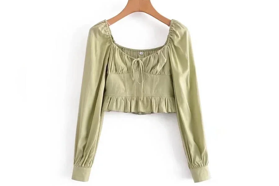 Urban Style Cropped Blouse